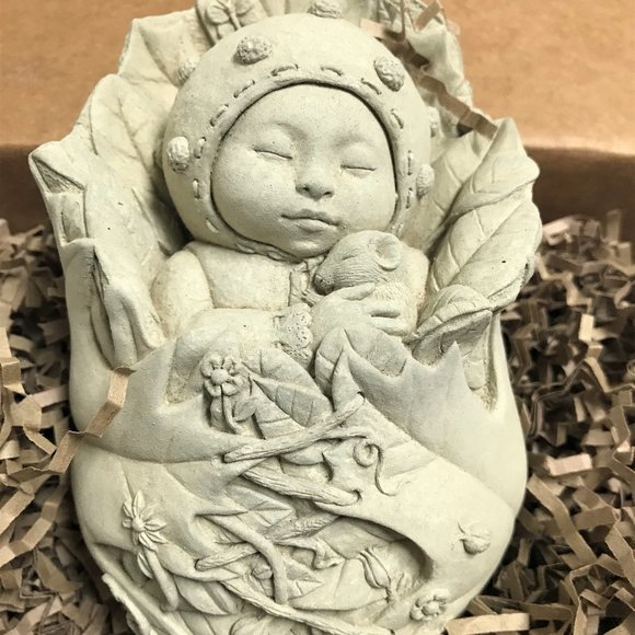 Carruth Studio Other - Carruth Studio Peapod Pixie Stone Sculpture